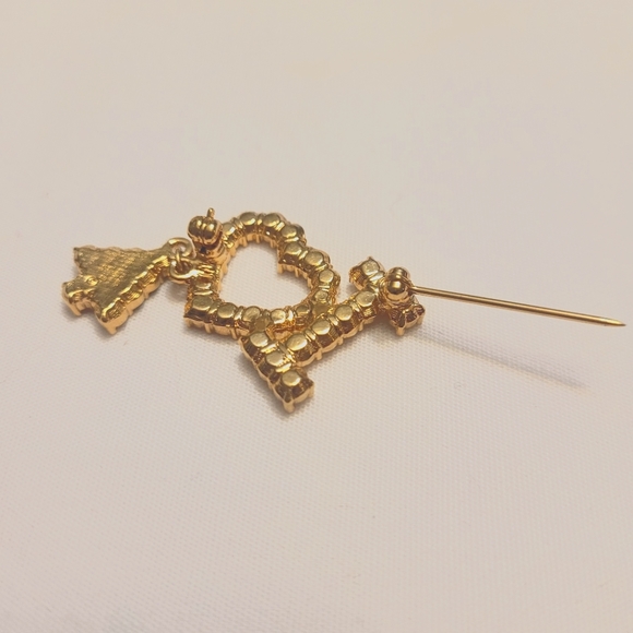 Vintage Christmas Brooch - Picture 5 of 5